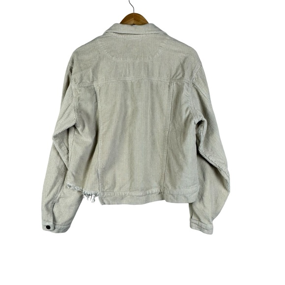 POL Cord Corduroy Jacket Cream Beige Size Medium - Picture 3 of 9